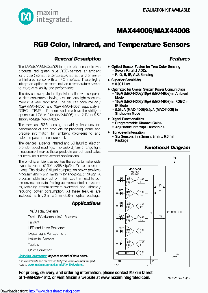 MAX44006GDT_8699509.PDF Datasheet