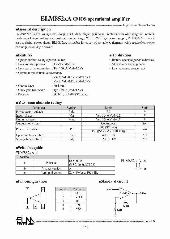 ELM852-SERIES_8703705.PDF Datasheet