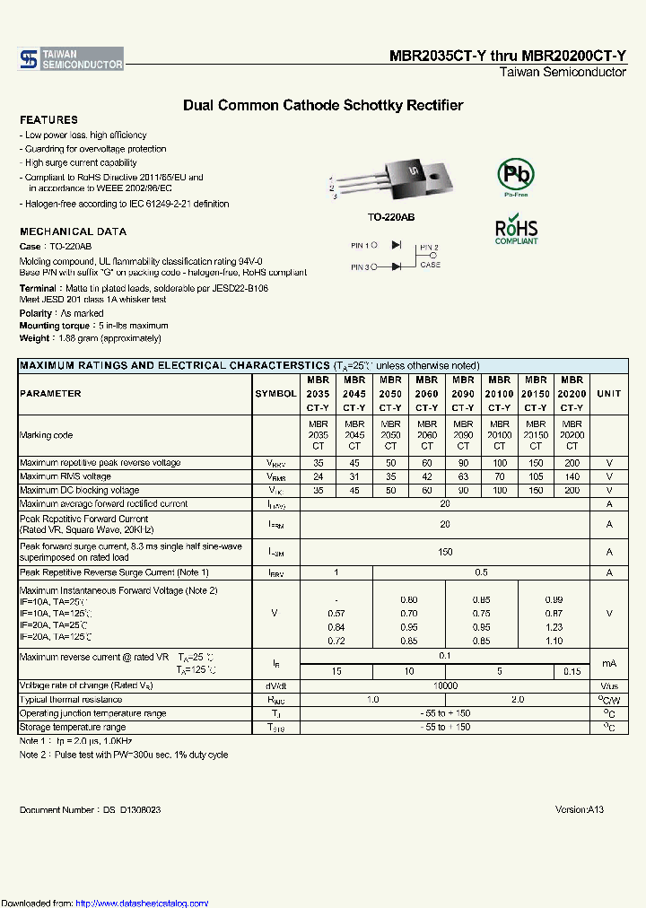 MBR2035CT-Y_8706202.PDF Datasheet