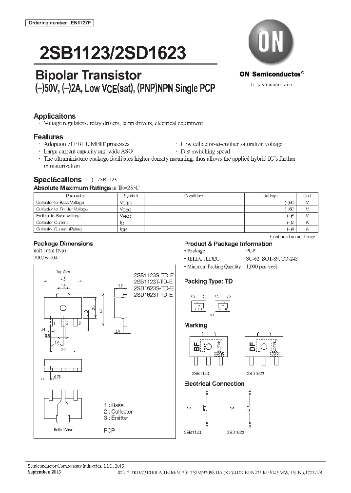 2SD1623T-TD-E_8714183.PDF Datasheet