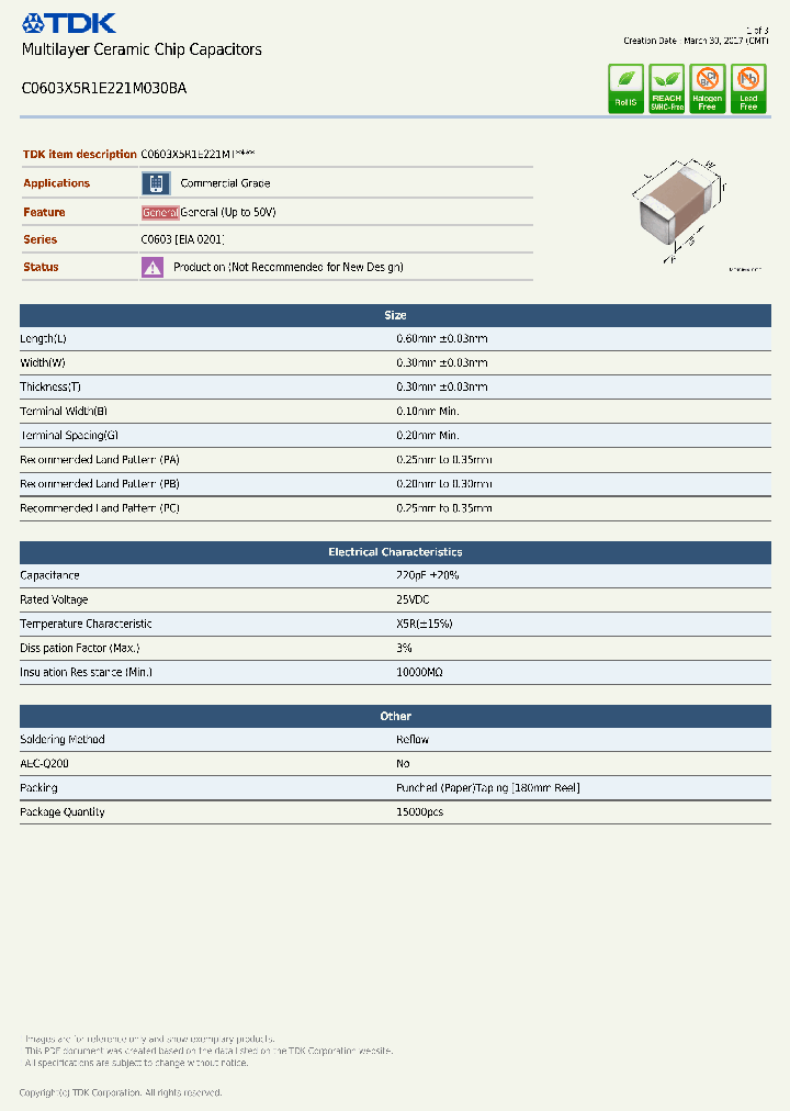 C0603X5R1E221M030BA-17_8725573.PDF Datasheet