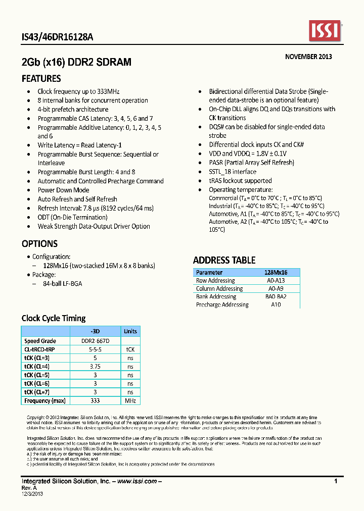 IS46DR16128A_8727054.PDF Datasheet