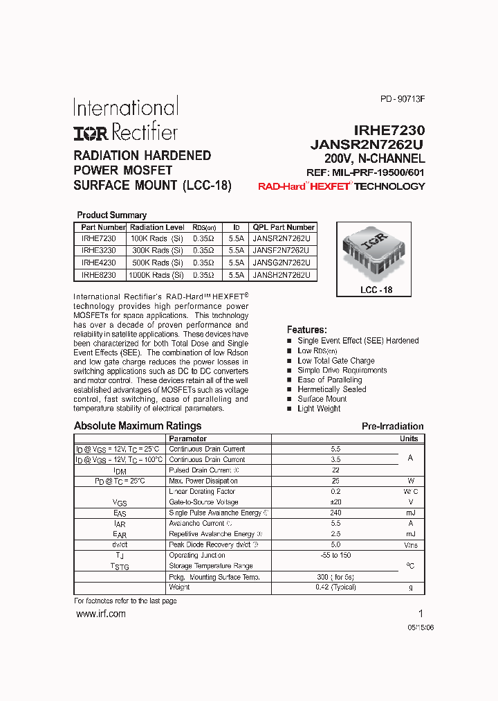 IRHE7230-15_8734140.PDF Datasheet