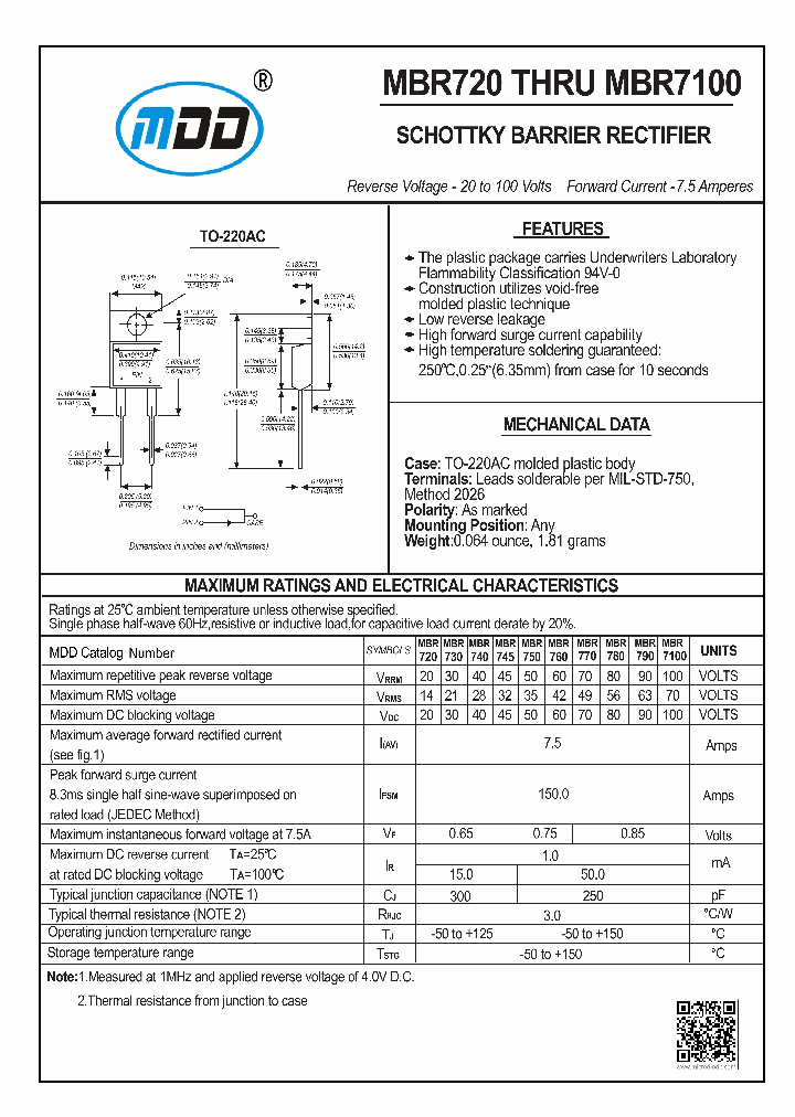 MBR780_8736352.PDF Datasheet