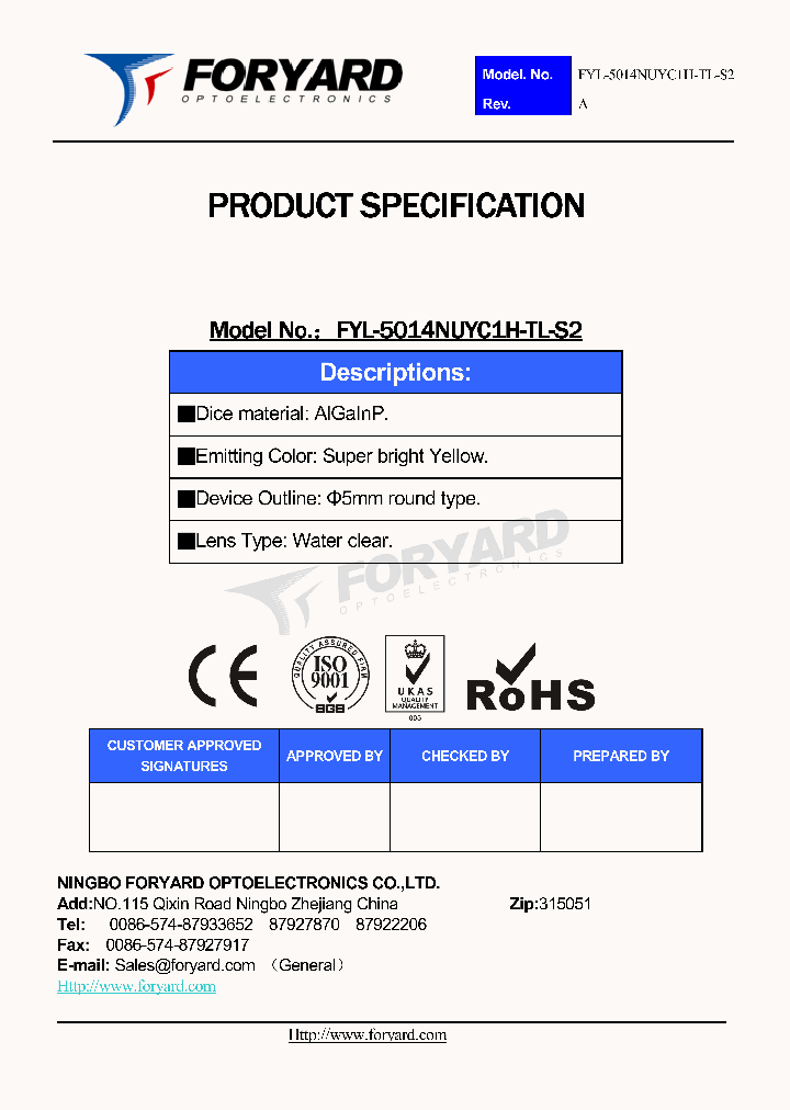FYL-5014NUYC1H-TL-S2_8739185.PDF Datasheet