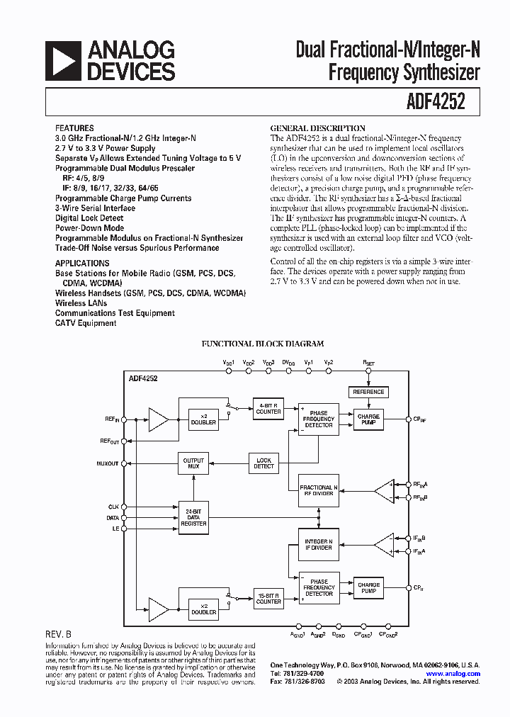 ADF4252_8750228.PDF Datasheet