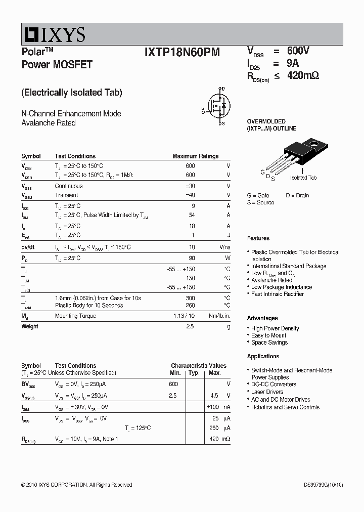 IXTP18N60PM_8793880.PDF Datasheet