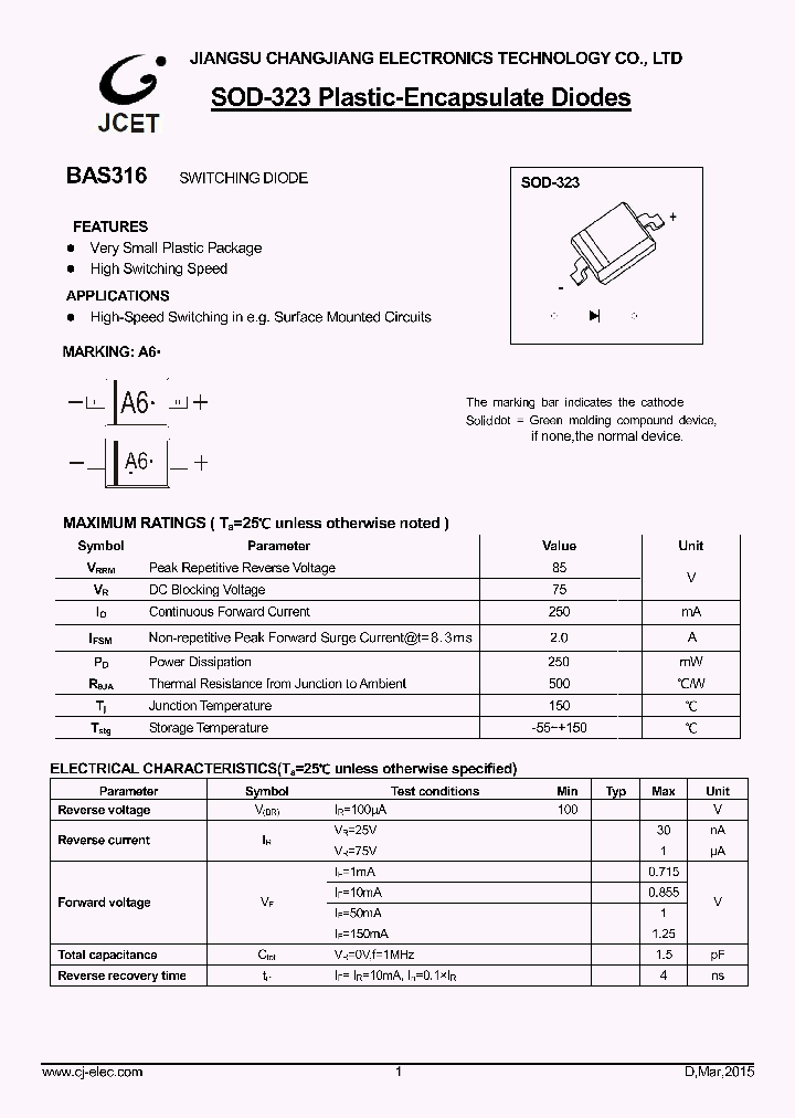 BAS316_8803423.PDF Datasheet