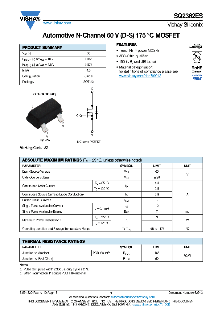 SQ2318AES_8811906.PDF Datasheet