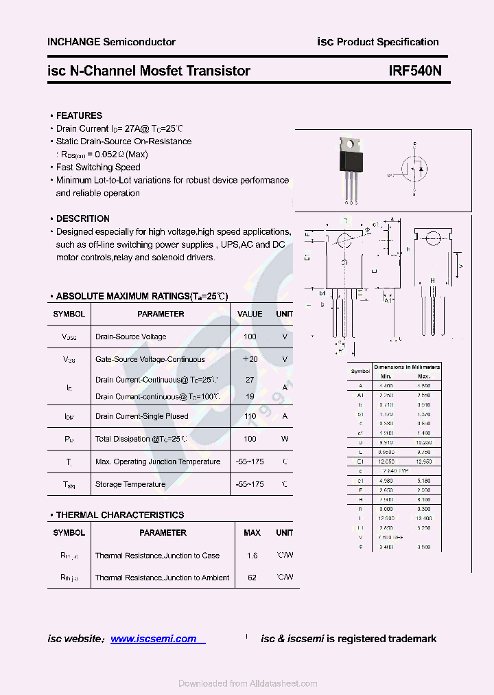 IRF540N_8813131.PDF Datasheet