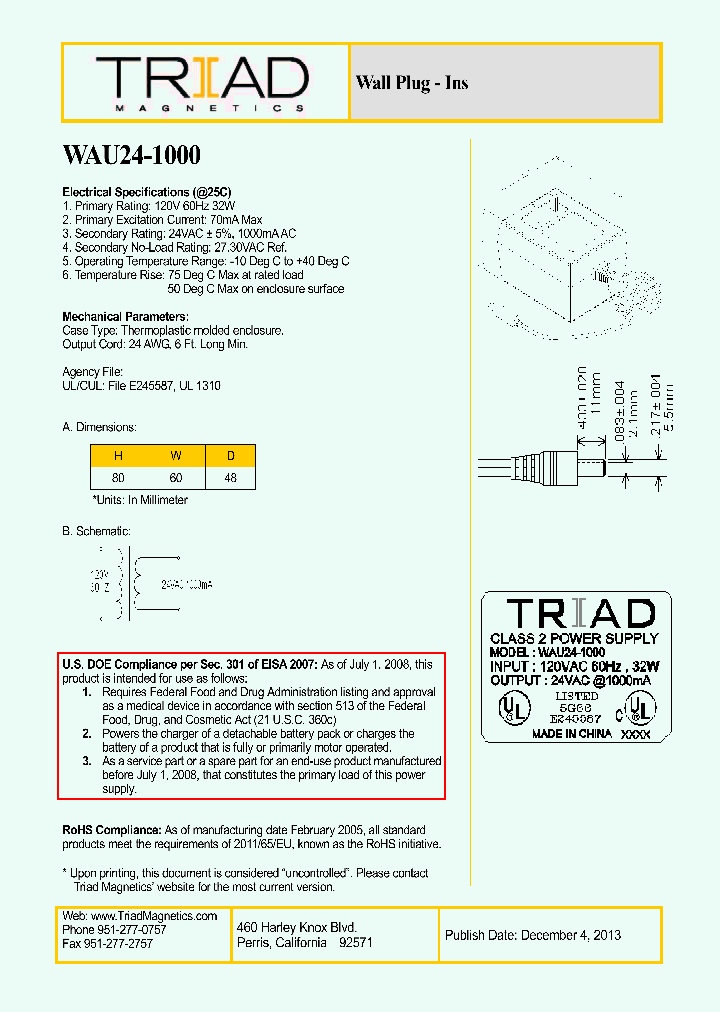 WAU24-1000_8821211.PDF Datasheet