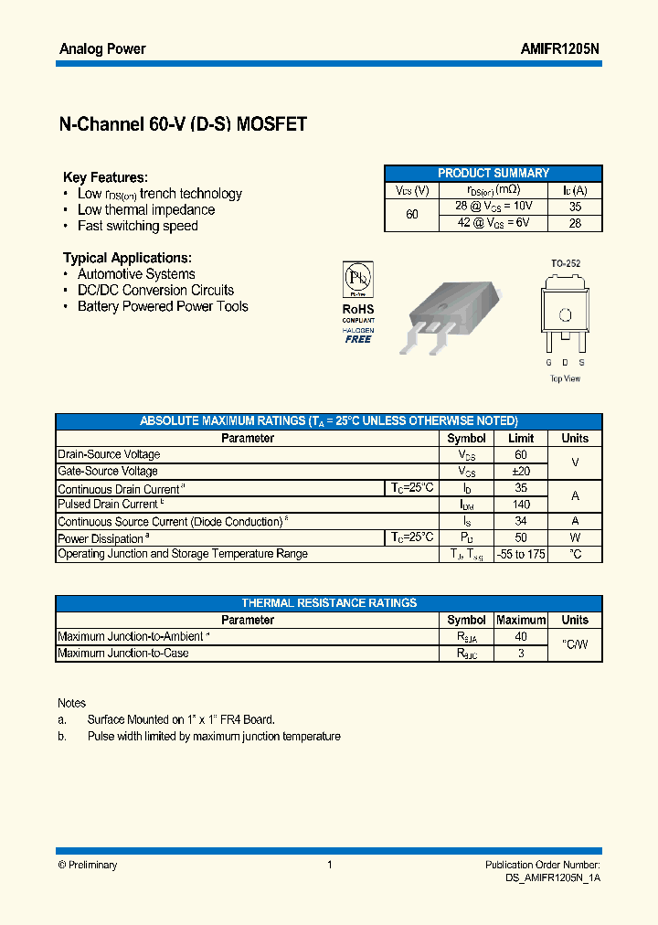 AMIFR1205N_8826644.PDF Datasheet