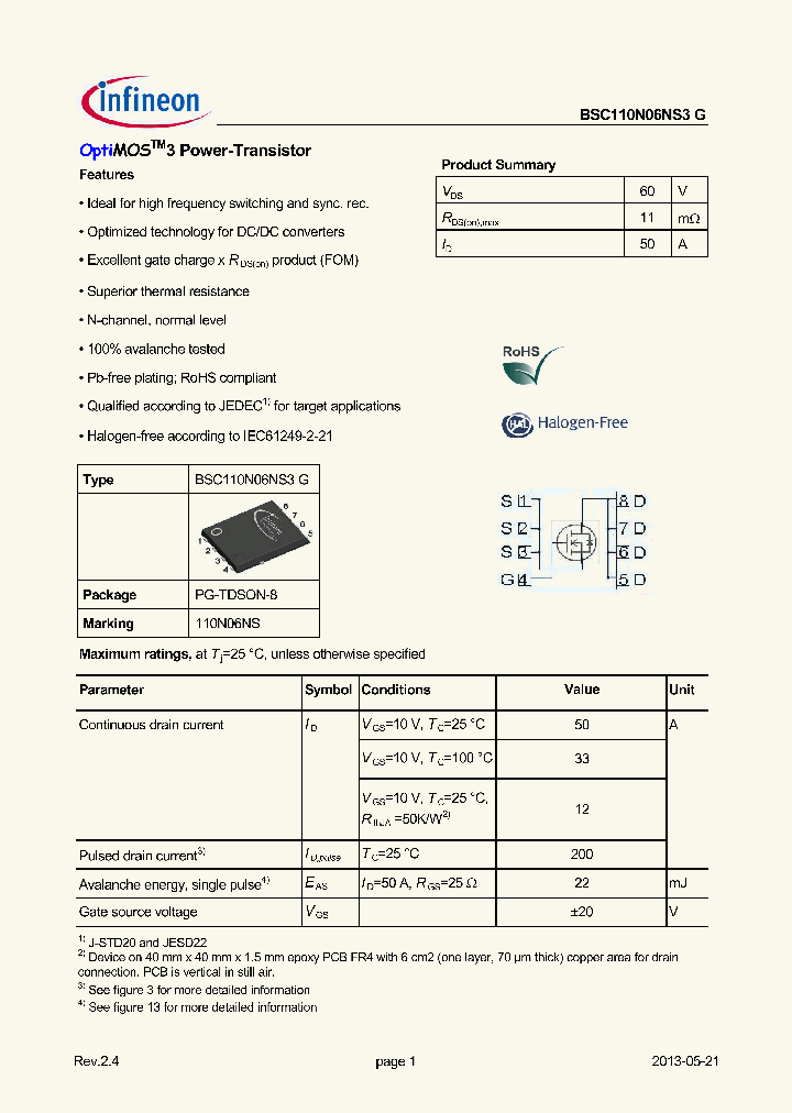 BSC110N06NS3G-13_8839563.PDF Datasheet