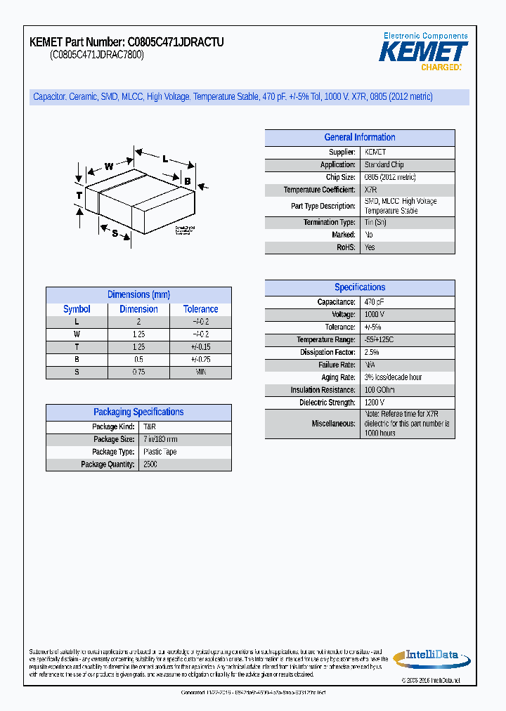 C0805C471JDRACTU_8834851.PDF Datasheet