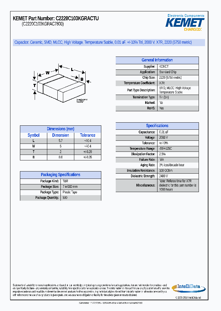 C2220C103KGRACTU_8834769.PDF Datasheet