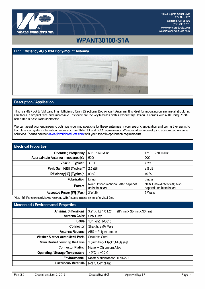 WPANT50018-S2A_8835112.PDF Datasheet