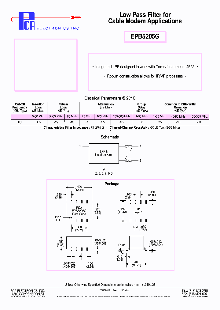 EPB5205G_8837610.PDF Datasheet