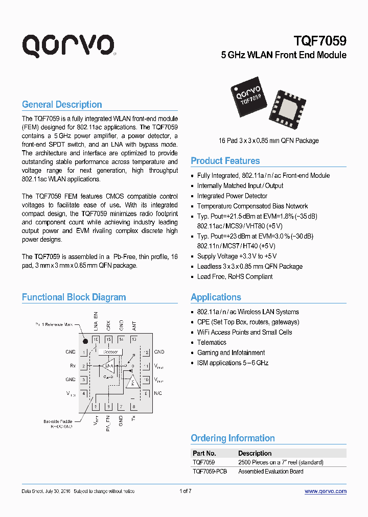 TQF7059_8842121.PDF Datasheet