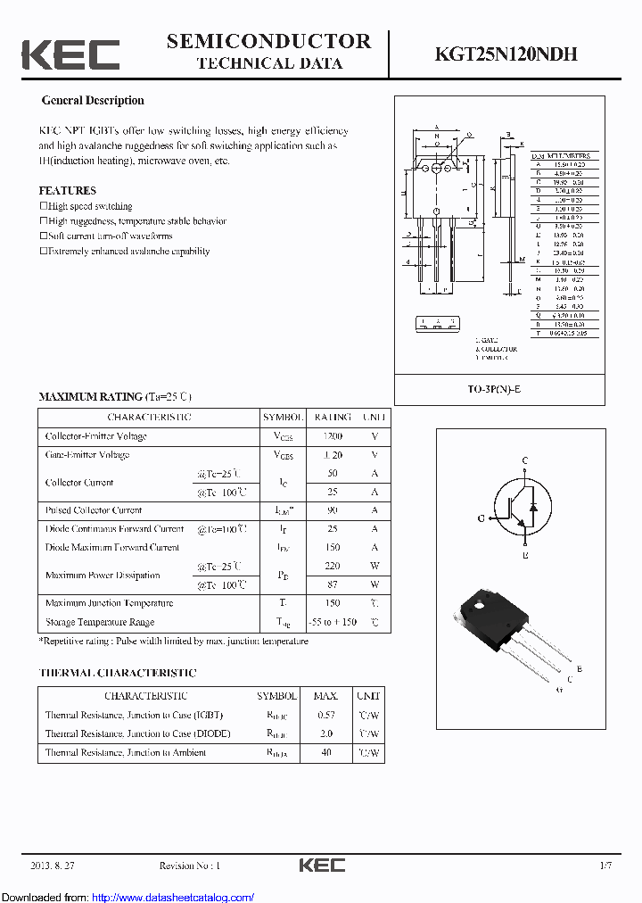 KGT25N120NDH_8843419.PDF Datasheet