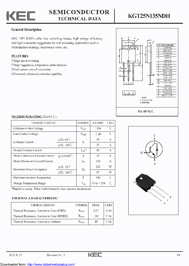 KGT25N135NDH_8843420.PDF Datasheet