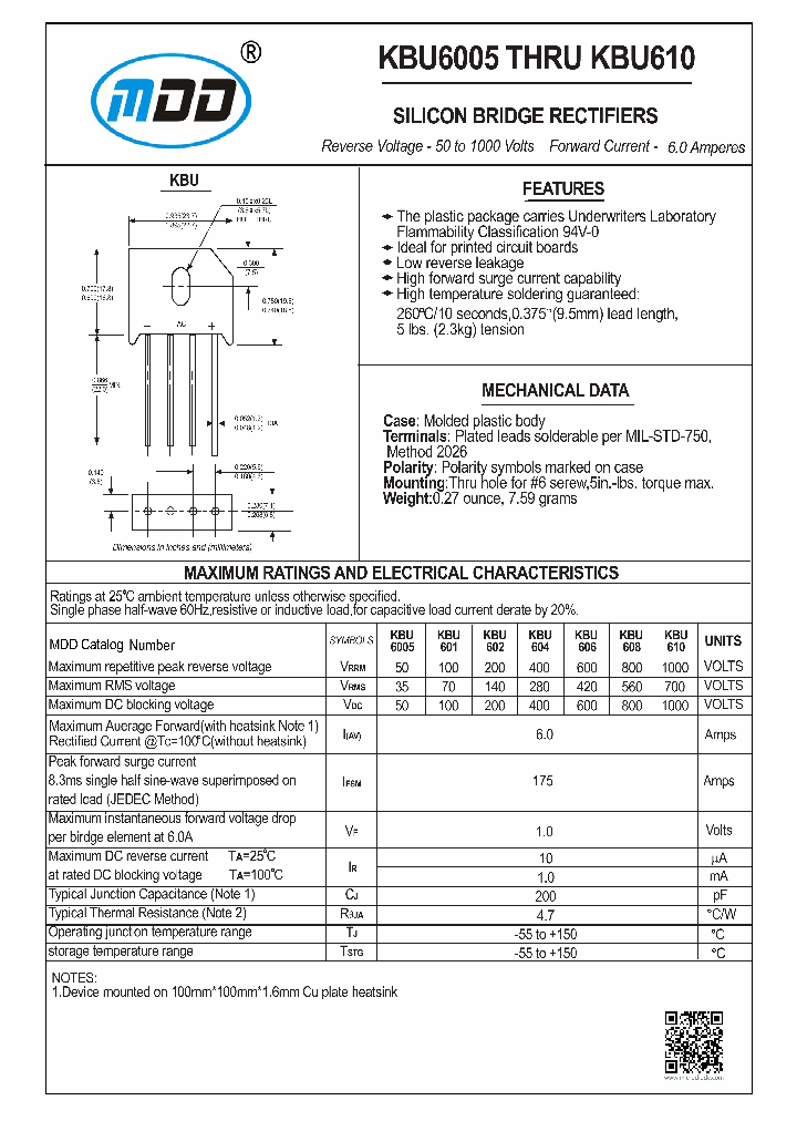 KBU610_8843996.PDF Datasheet