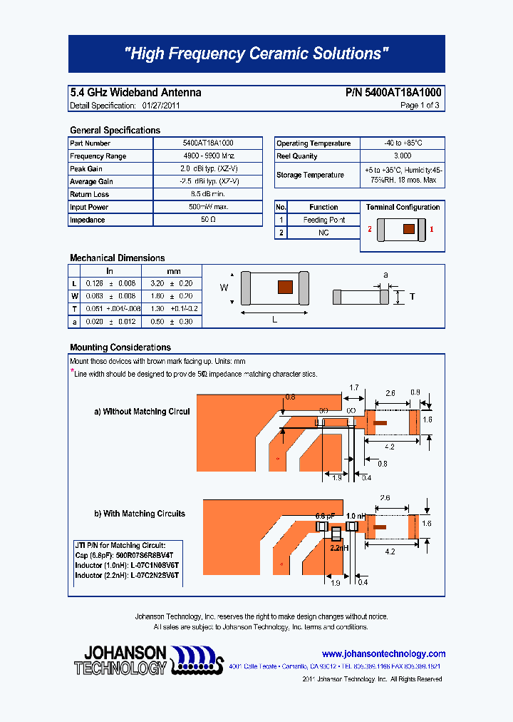 5400AT18A1000E_8847666.PDF Datasheet