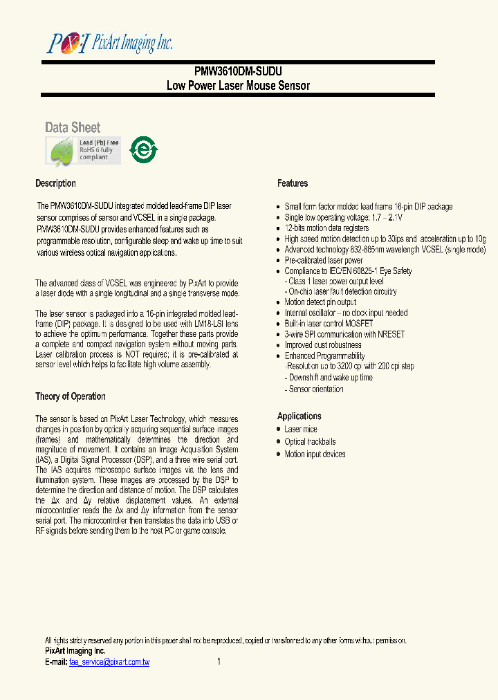 PMW3610DM-SUDU_8847867.PDF Datasheet