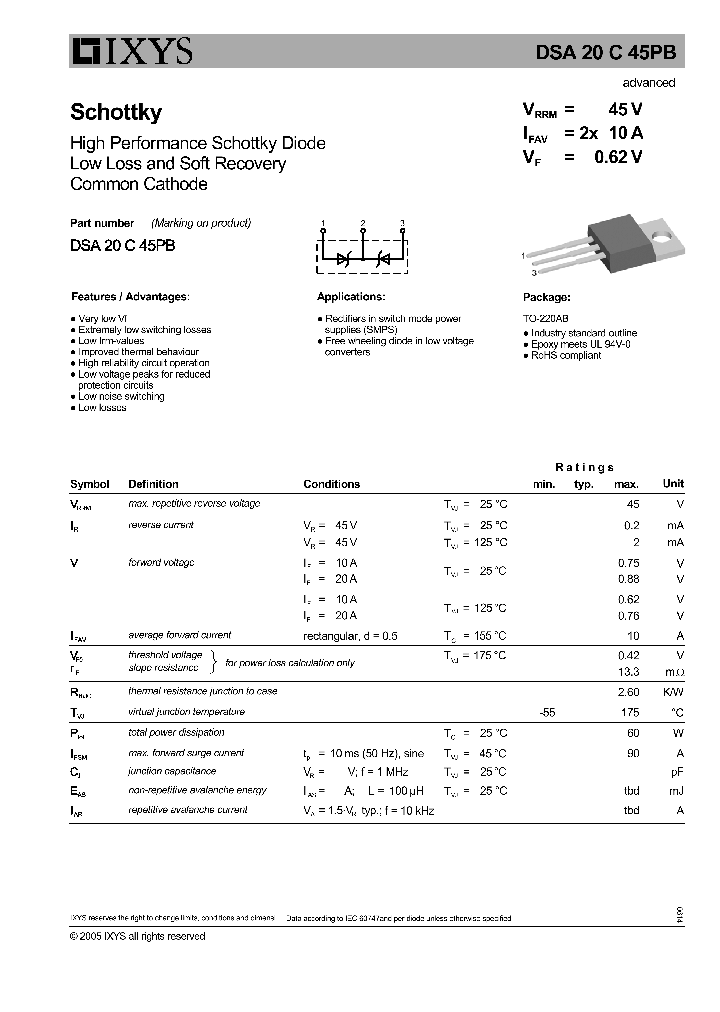 DSA20C45PB_8849471.PDF Datasheet