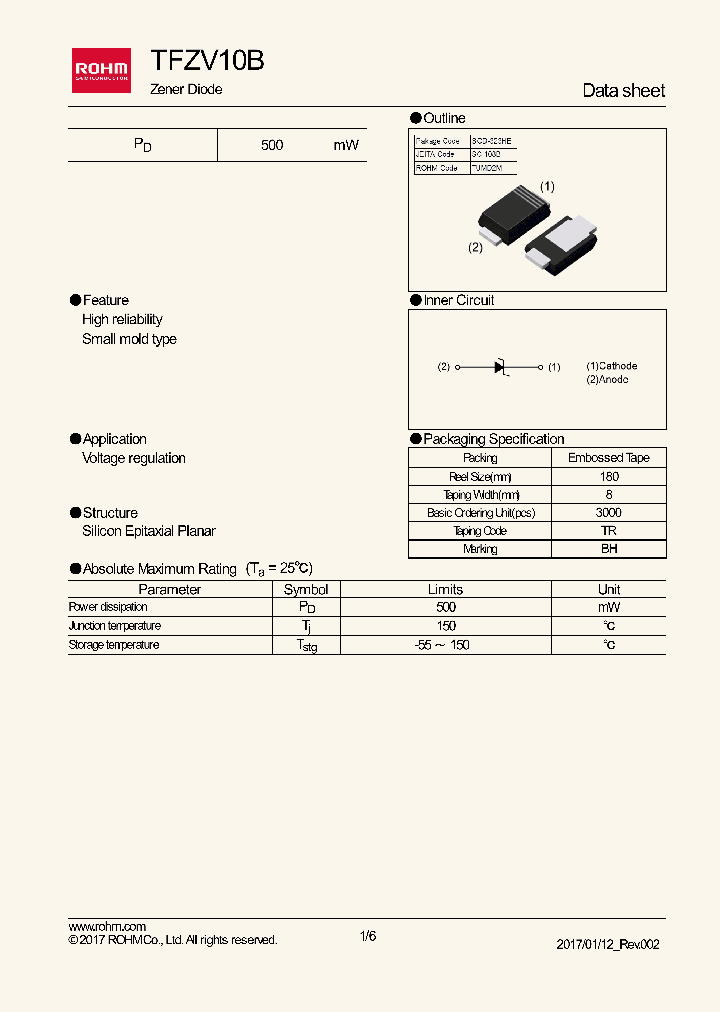 TFZV10B_8852565.PDF Datasheet