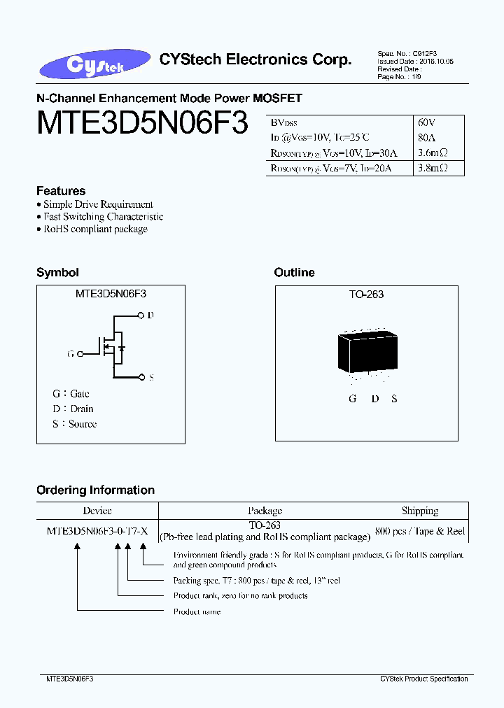 MTE3D5N06F3_8854705.PDF Datasheet