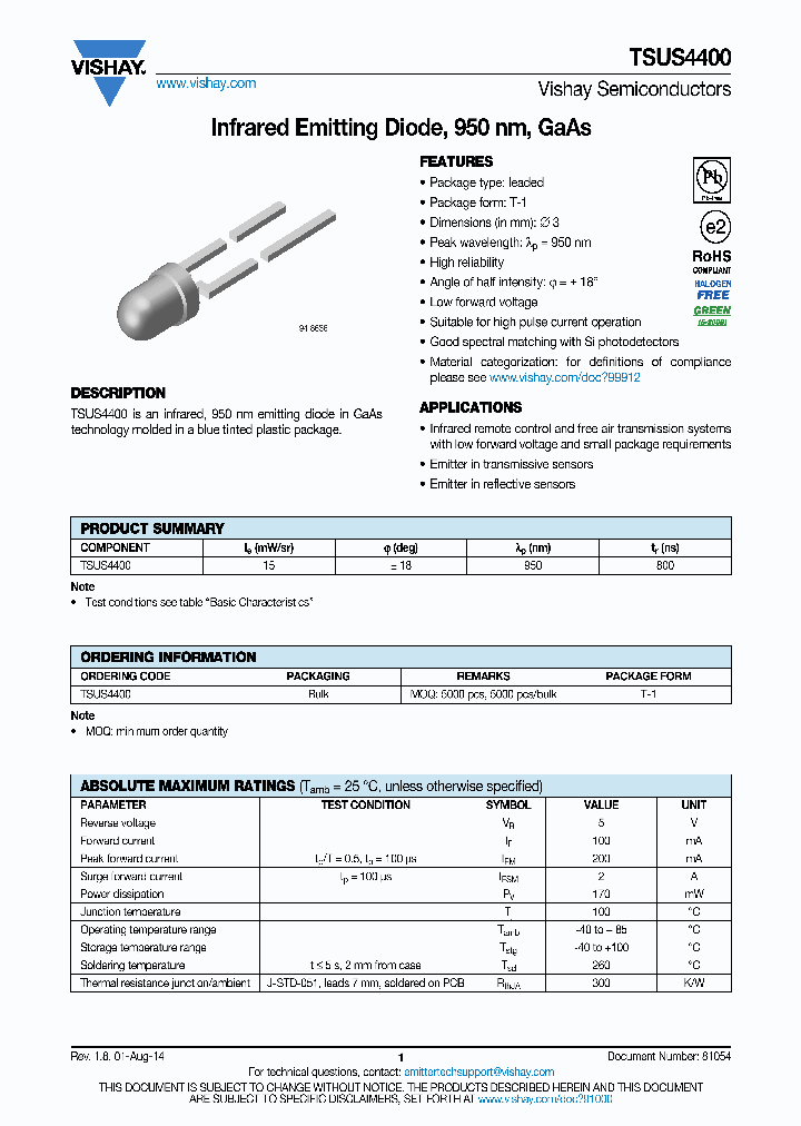 TSUS4400_8854583.PDF Datasheet