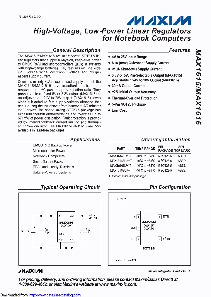 MAX1616EUKT_8860034.PDF Datasheet