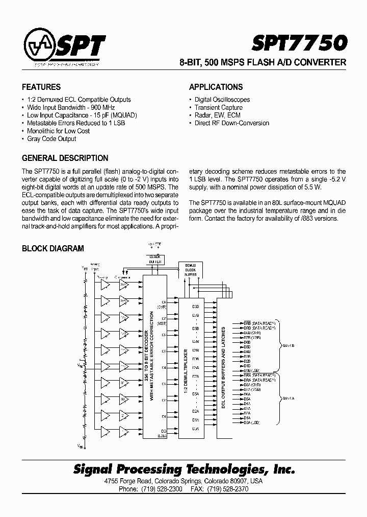 SPT7750AIK_8864252.PDF Datasheet