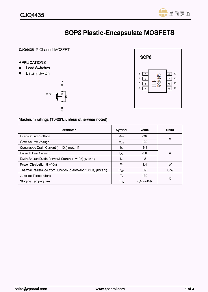 CJQ4435_8868087.PDF Datasheet