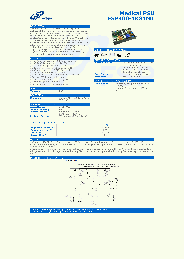 FSP400-1K31M1-15_8866699.PDF Datasheet