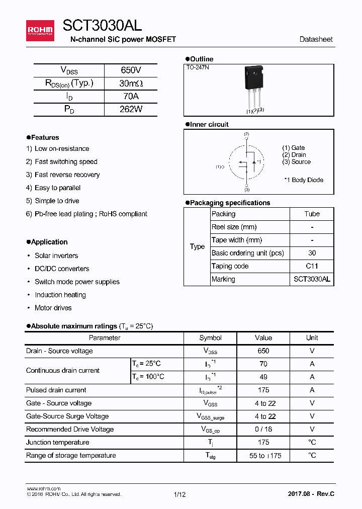 SCT3030AL_8867373.PDF Datasheet