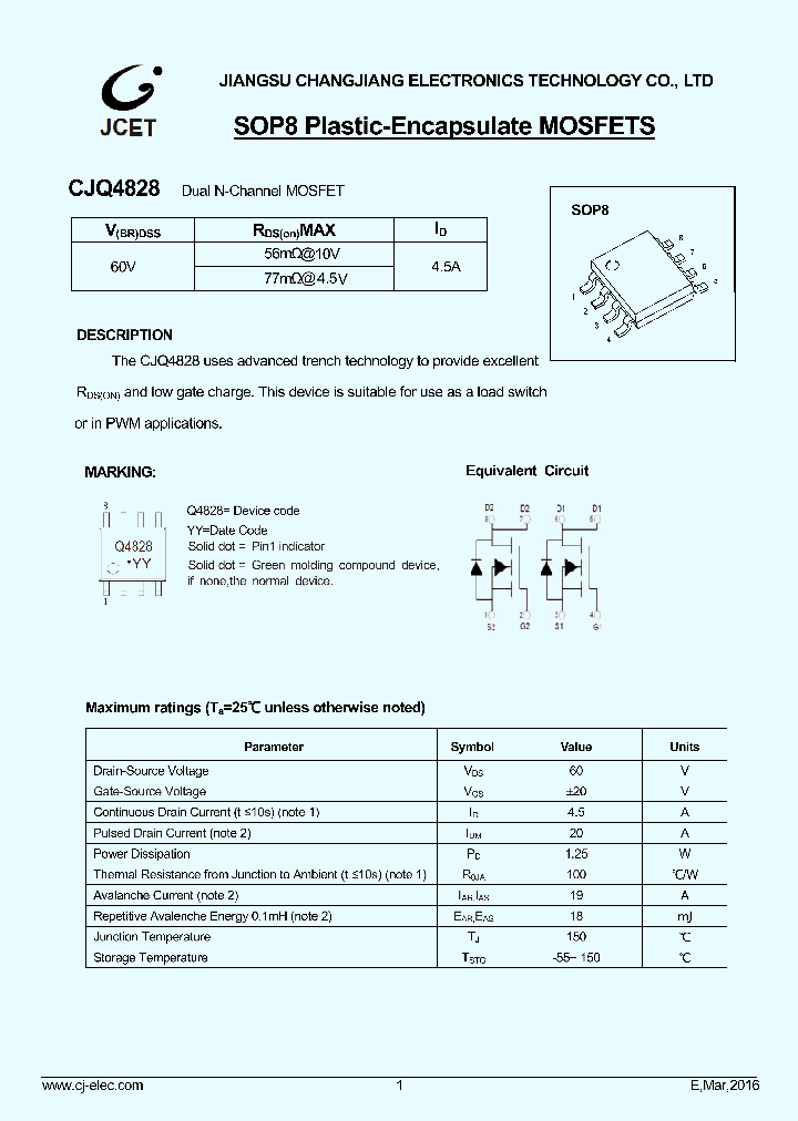 CJQ4828_8868099.PDF Datasheet