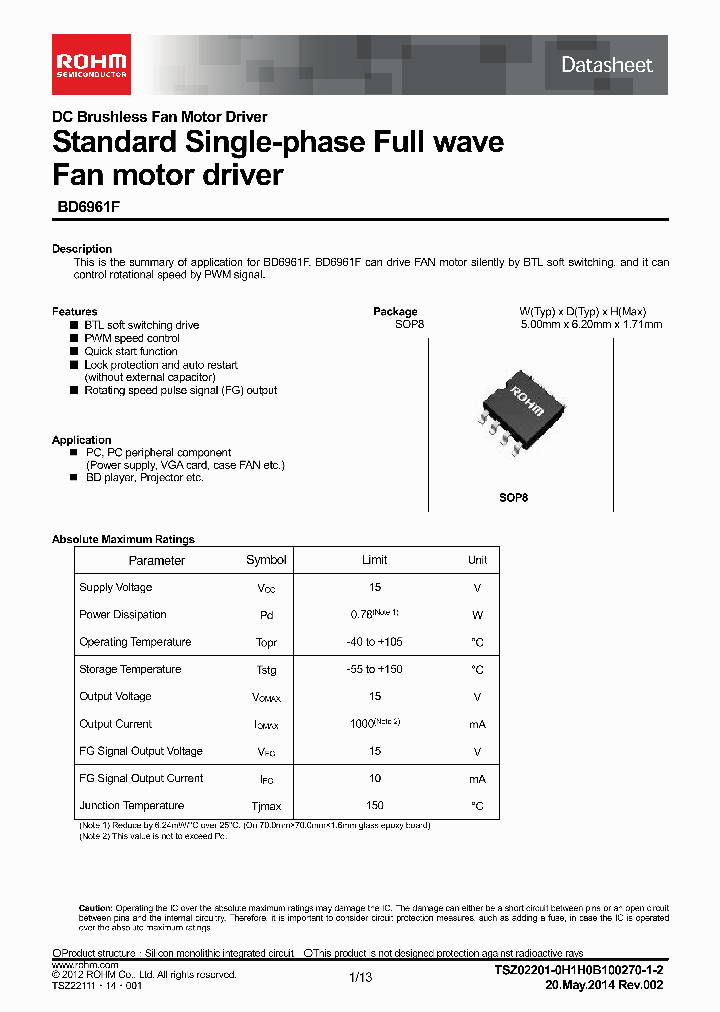 BD6961F-E2_8869091.PDF Datasheet