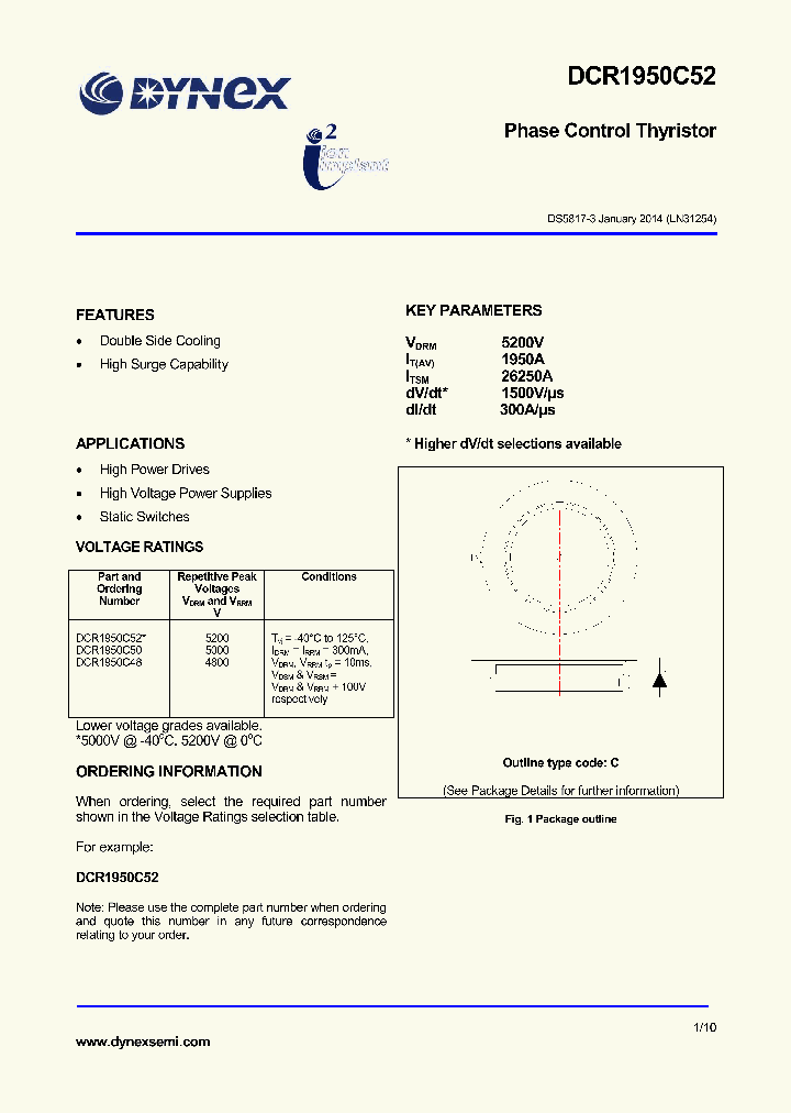 DCR1950C52_8872115.PDF Datasheet