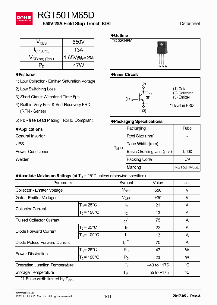 RGT50TM65D_8874248.PDF Datasheet