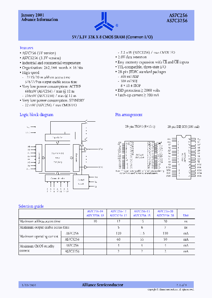 AS7C3256-12TC_8875609.PDF Datasheet