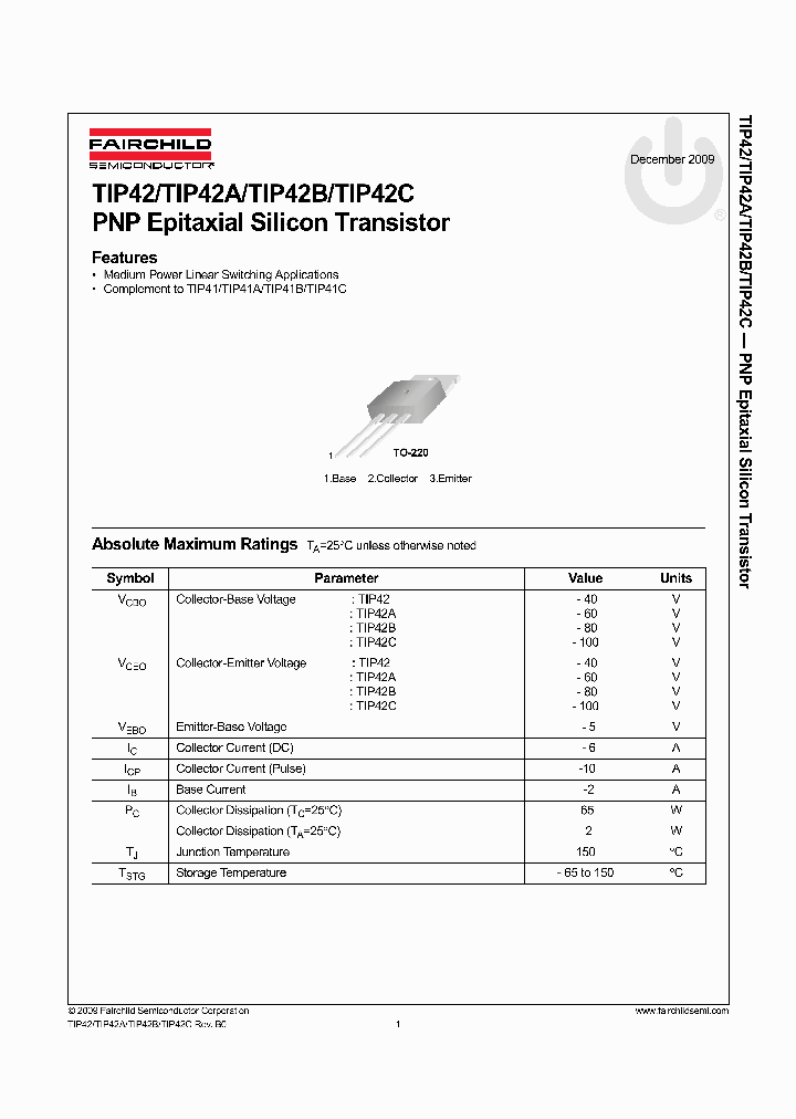 TIP42_8877437.PDF Datasheet