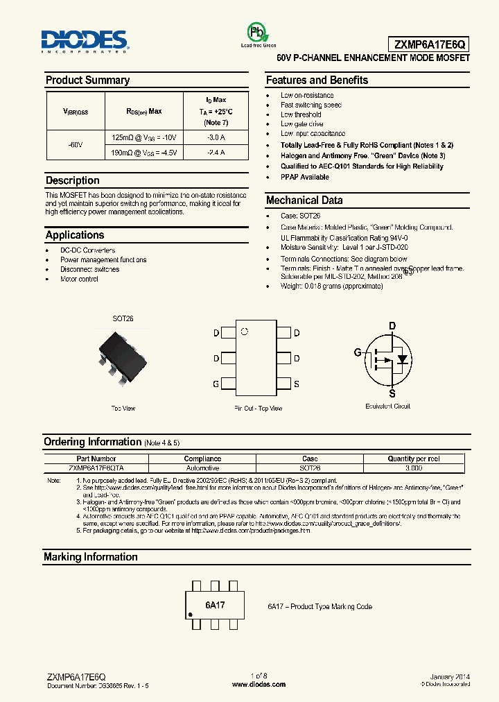 ZXMP6A17E6QTA_8879037.PDF Datasheet