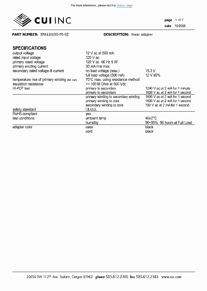 EPA120050-P5-SZ_8879366.PDF Datasheet