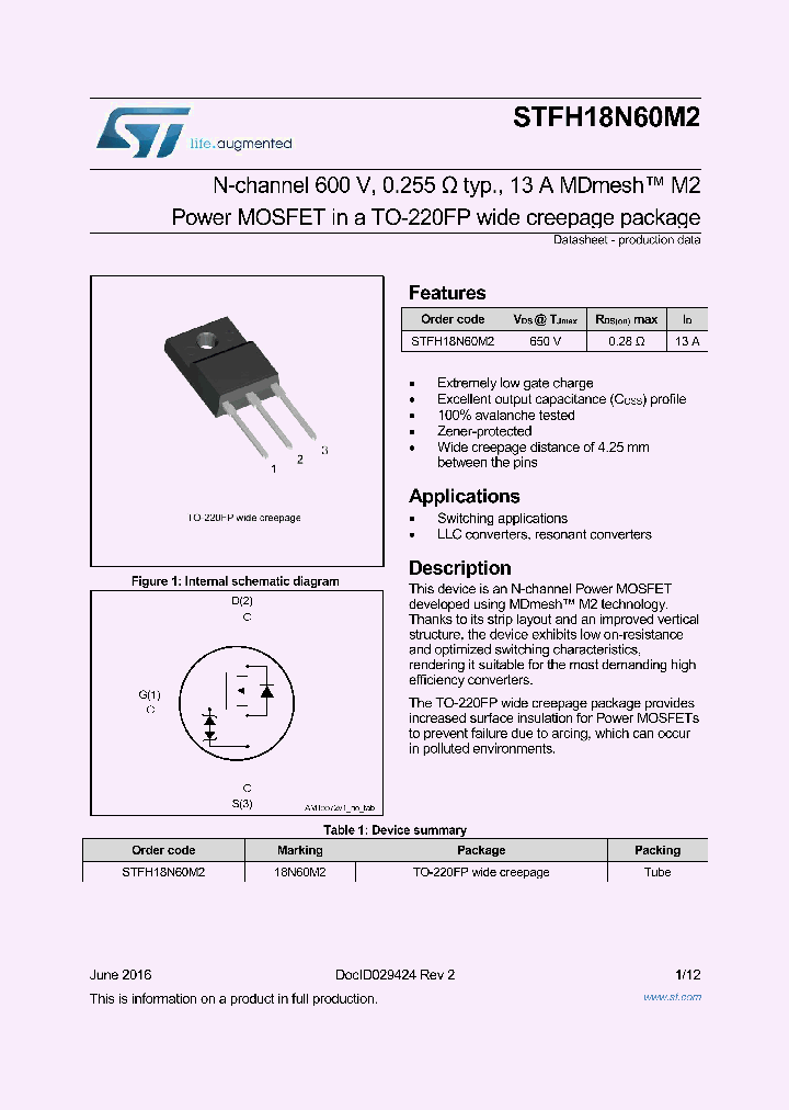 STFH18N60M2_8881413.PDF Datasheet