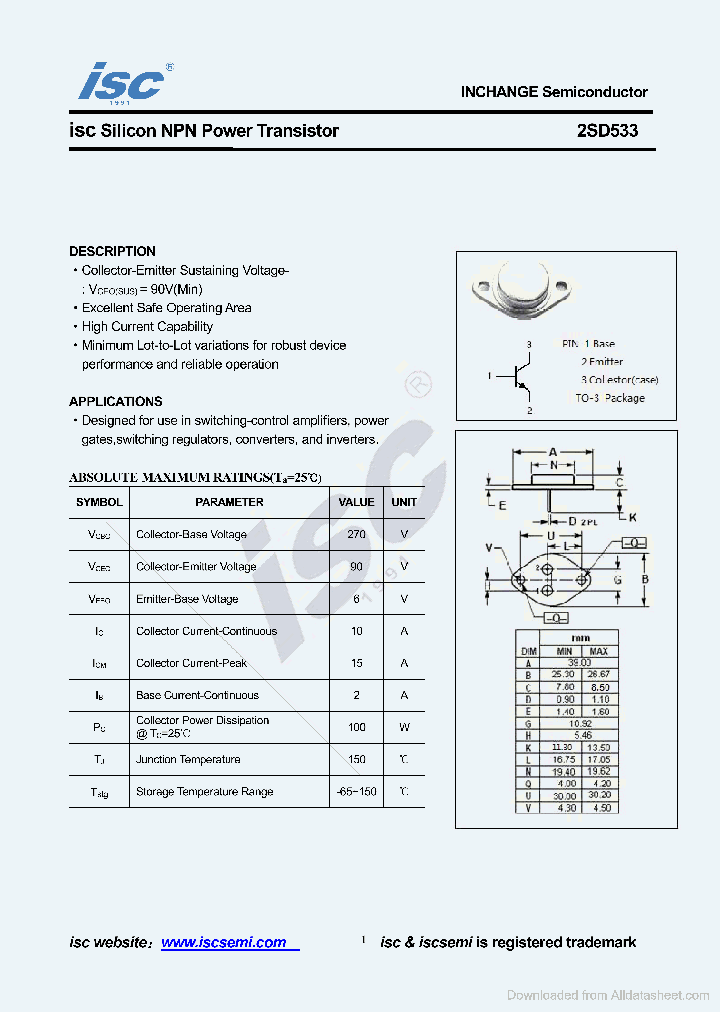 2SD533_8883419.PDF Datasheet