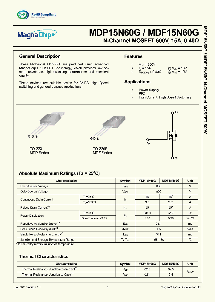 MDF15N60G_8885656.PDF Datasheet