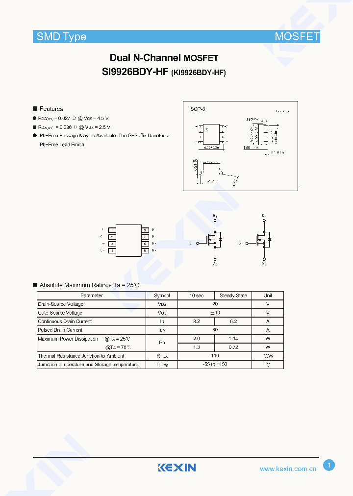 SI9926BDY-HF_8887803.PDF Datasheet