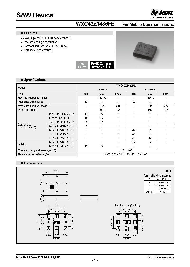 WXC43Z1486FE_8888053.PDF Datasheet