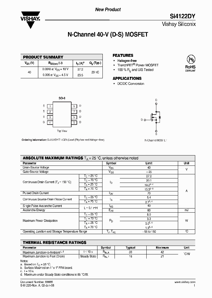 SI4122DY_8888284.PDF Datasheet